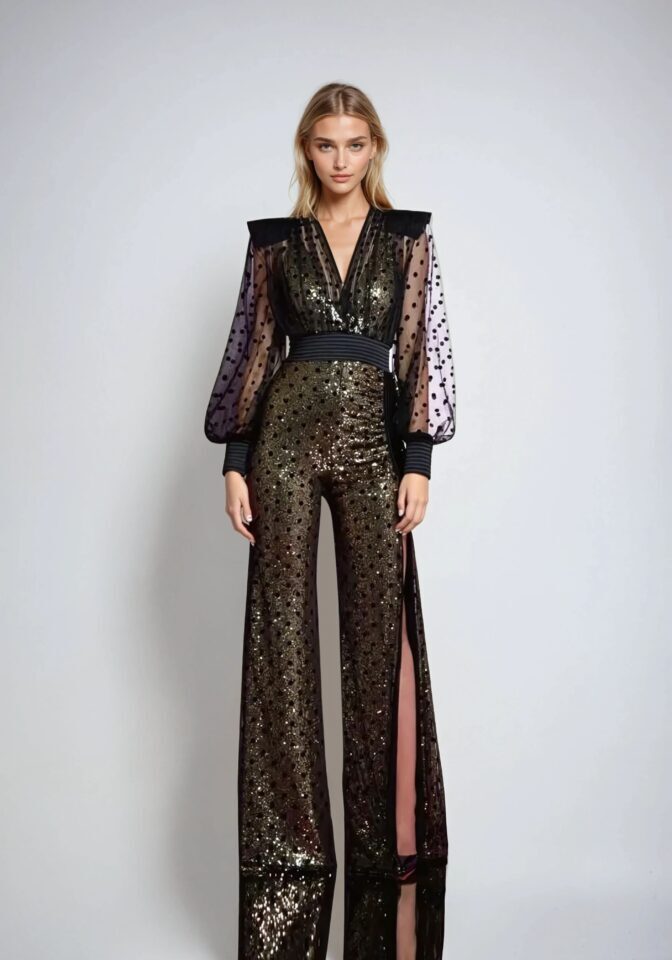 パーティードレス GANISONG SLC Gold Button Wrap One Piece Black Designer fashion, Seoul-fully created | W Concept