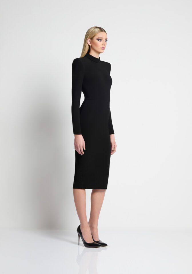 Mid-length dress Zero Black size S International in Polyester - 32270939