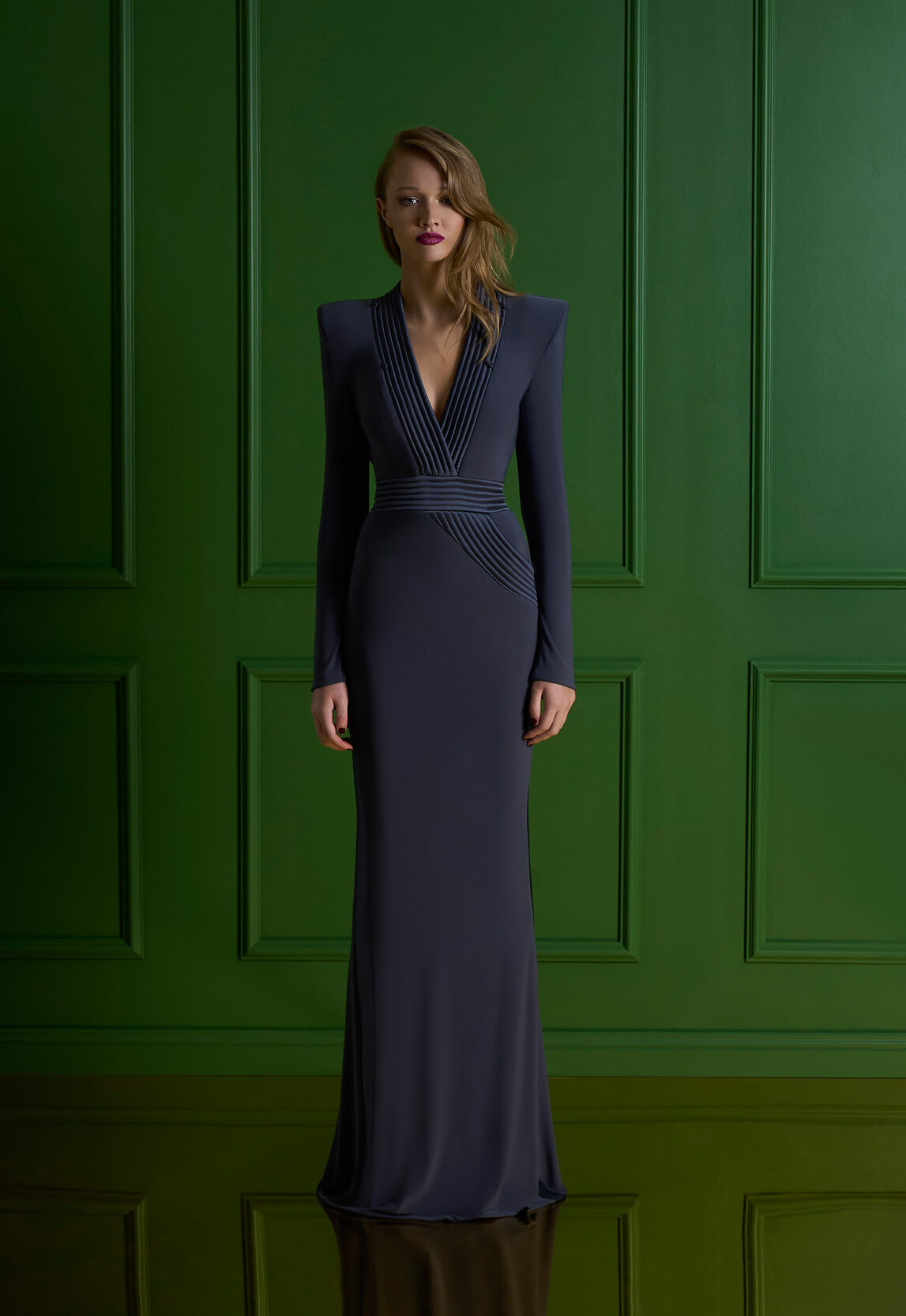 zhivago green dress ZHIVAGO NETWORK MIDI DRESS